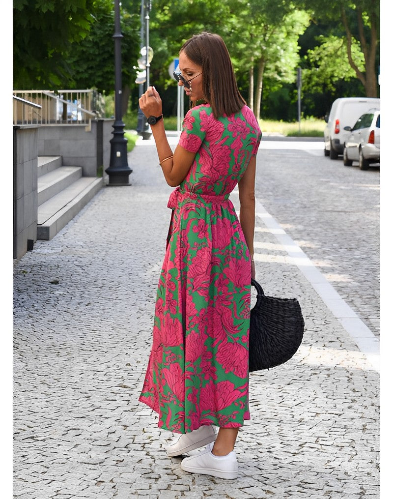 Anna Lente/Zomer Jurk met Bloemenprint