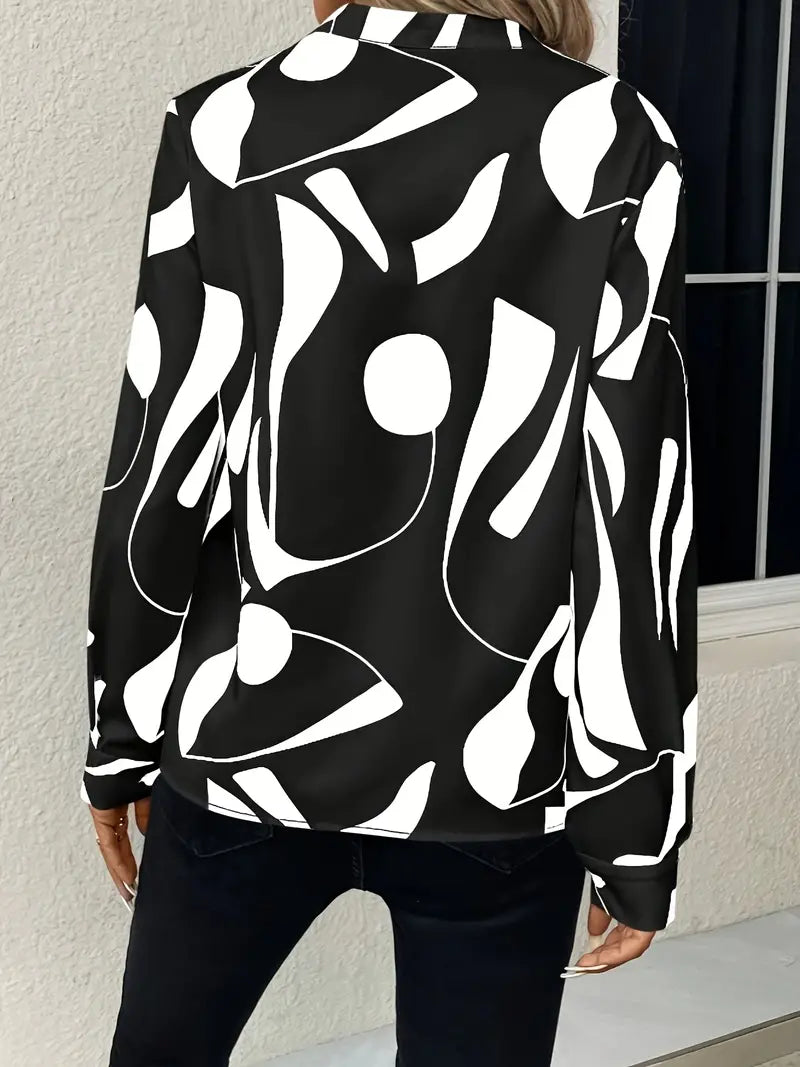 Tamara | Bedrukte blouse met V-Hals