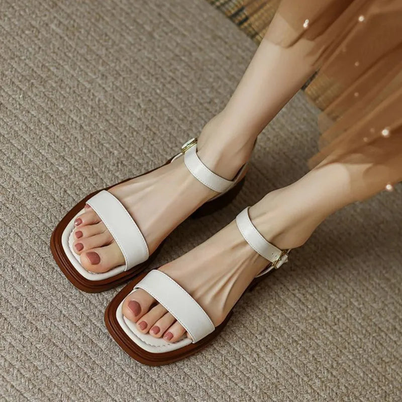 Brigitte | Sandalen met lage hak