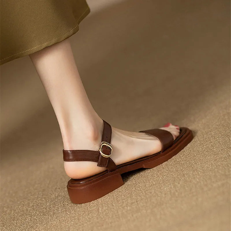 Brigitte | Sandalen met lage hak