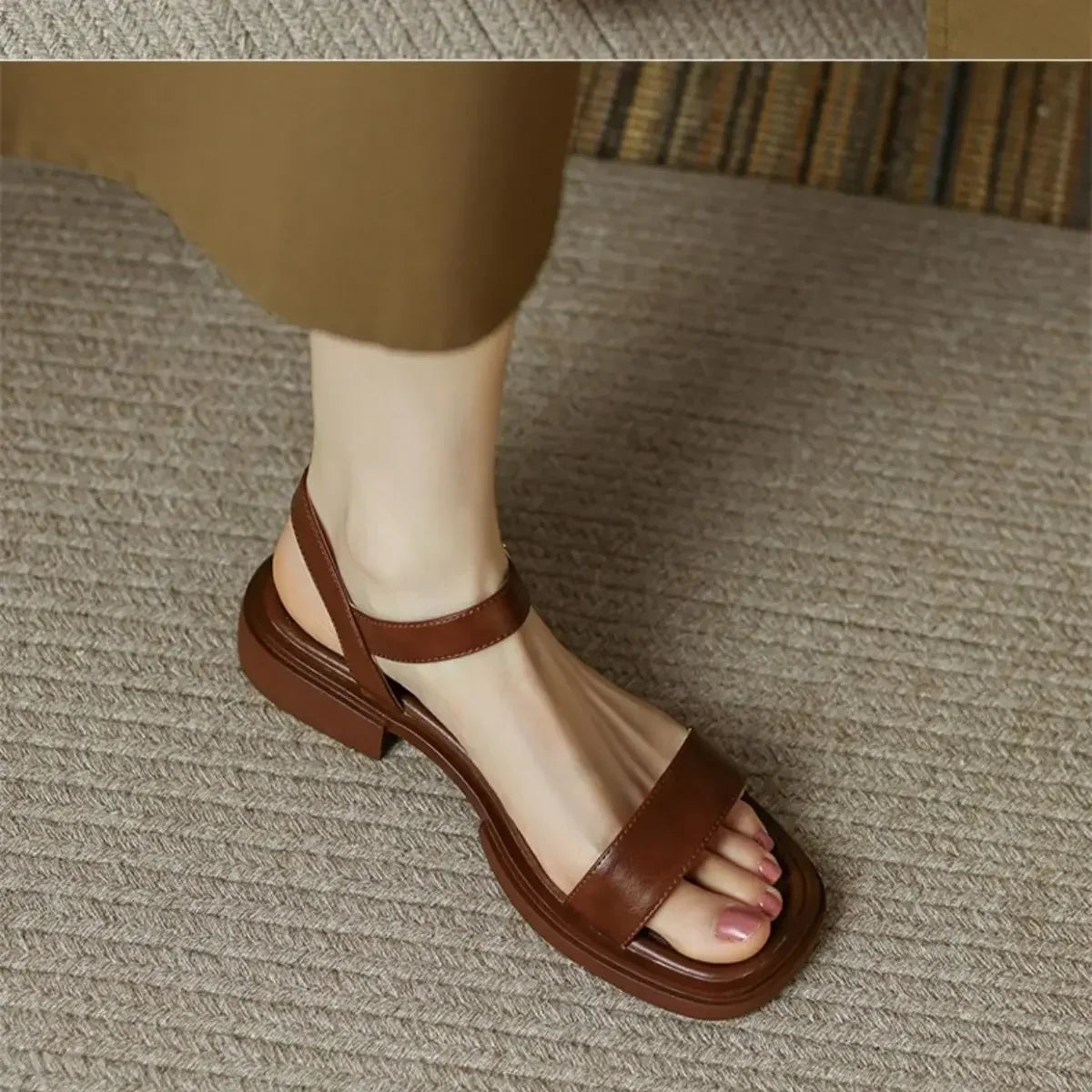 Brigitte | Sandalen met lage hak