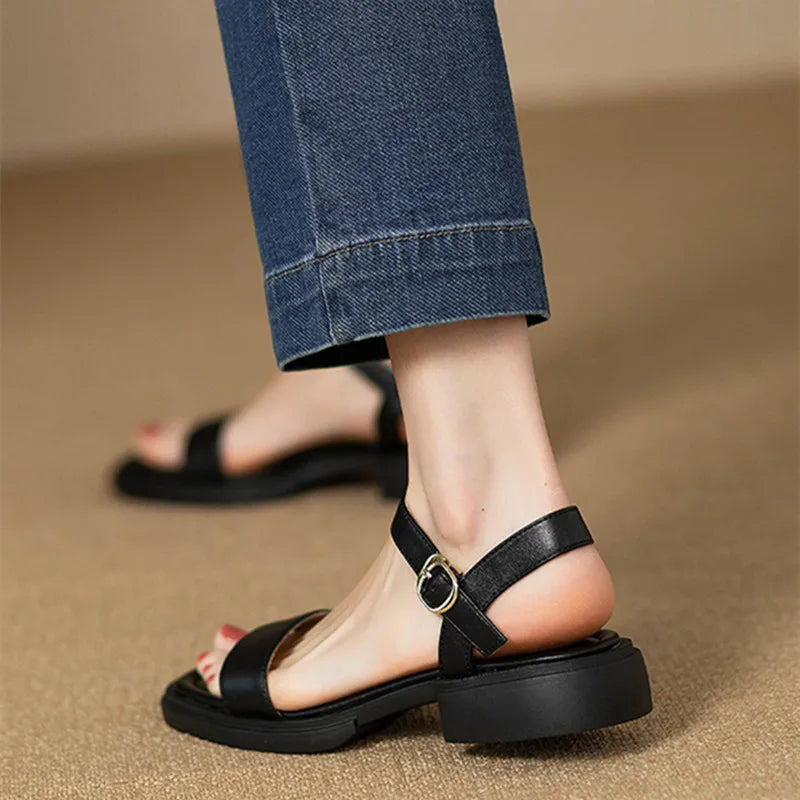 Brigitte | Sandalen met lage hak