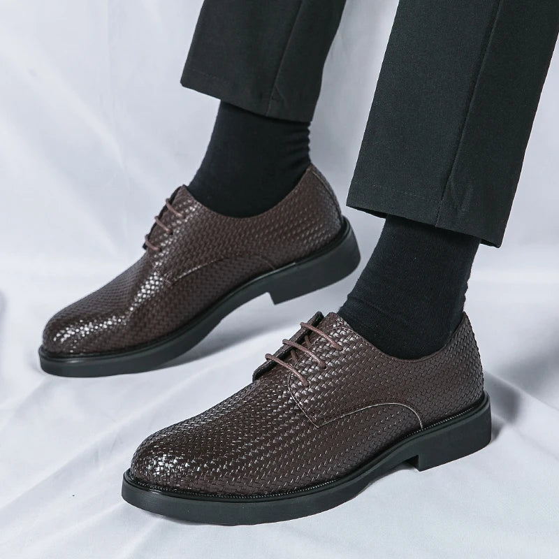 Santiago Oxfords van echt leer
