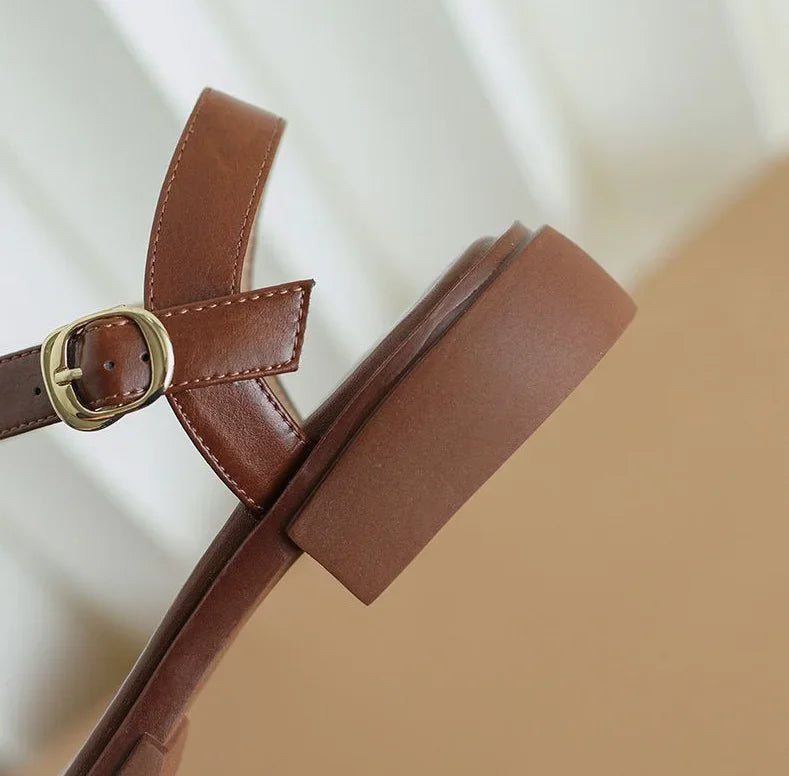 Brigitte | Sandalen met lage hak