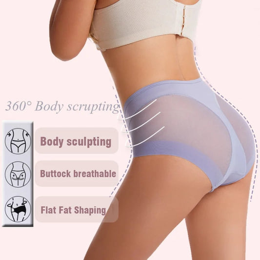 Naadloze bodyconslip met hoge taille - (4 pack)