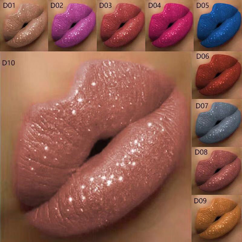 Metallic vloeibare diamant glitterlippenstift