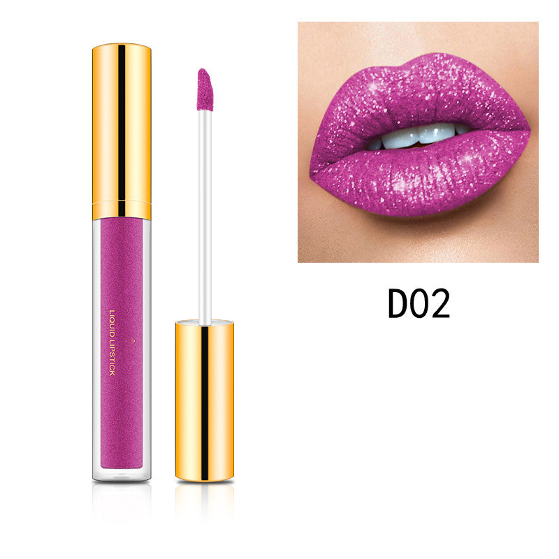 Metallic vloeibare diamant glitterlippenstift