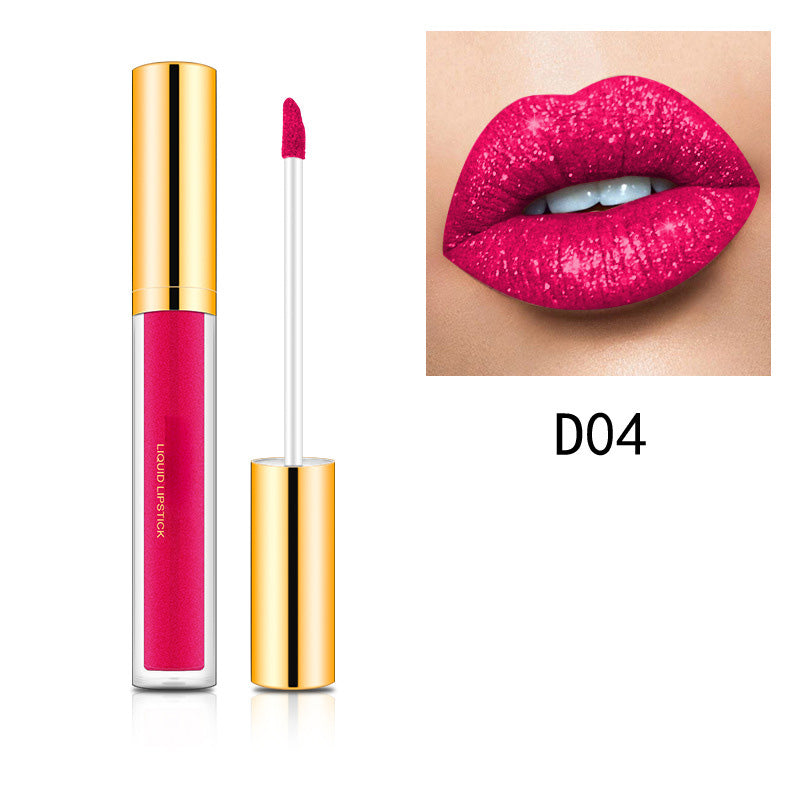 Metallic vloeibare diamant glitterlippenstift