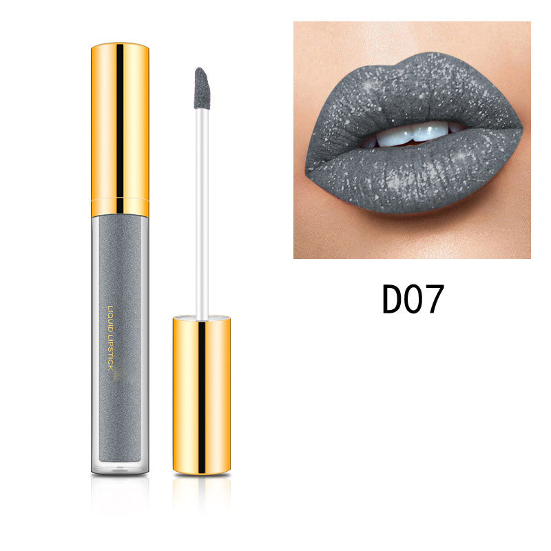Metallic vloeibare diamant glitterlippenstift