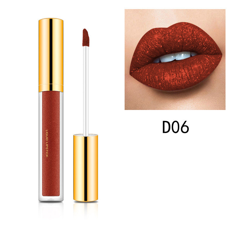 Metallic vloeibare diamant glitterlippenstift