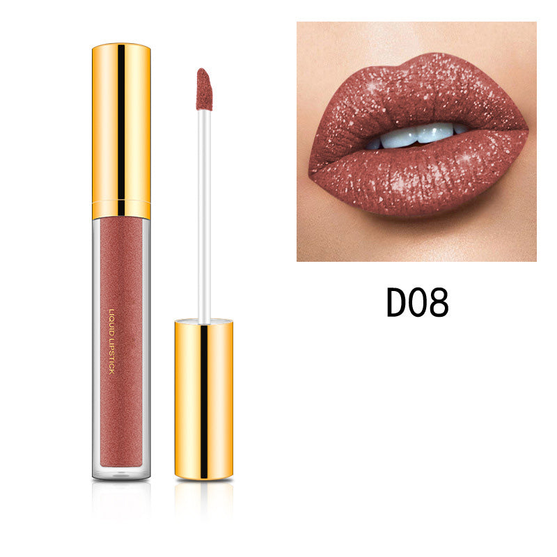 Metallic vloeibare diamant glitterlippenstift