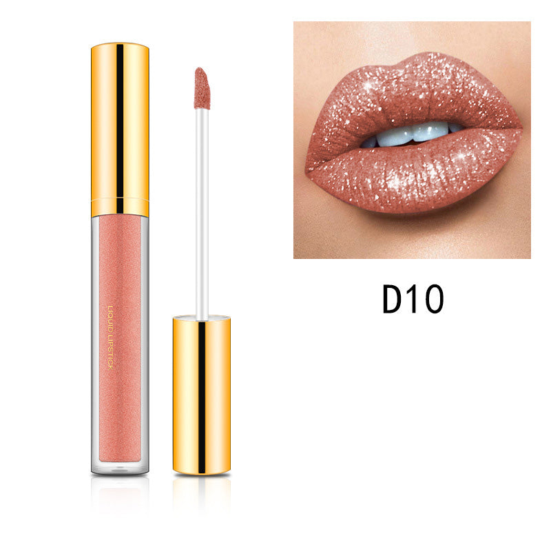 Metallic vloeibare diamant glitterlippenstift