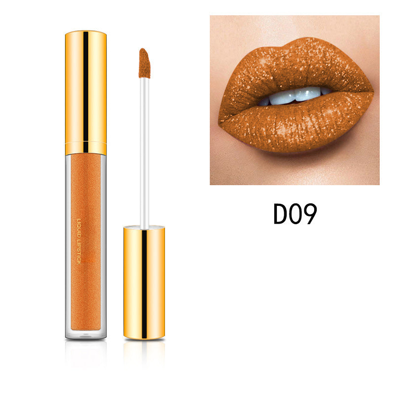 Metallic vloeibare diamant glitterlippenstift